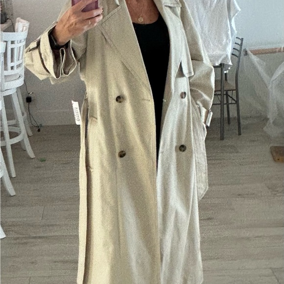 ASOS Cotton Oversized Trench Coat - Picture 8 of 10